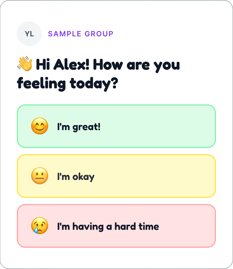 Elementary check-in sample